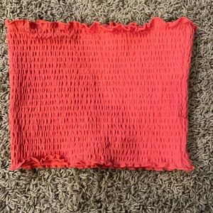 brand new coral orange tube top